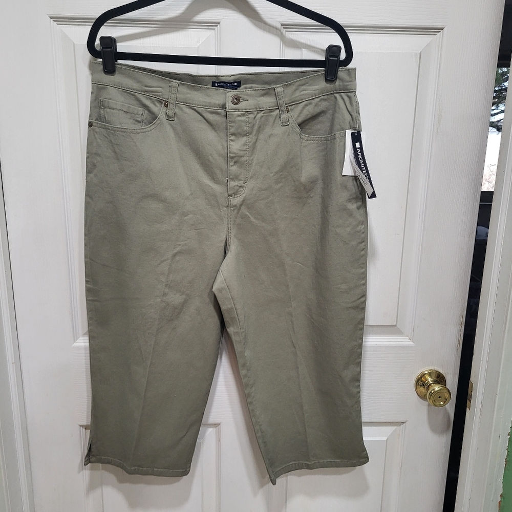 NEW Khaki Capri - Size 14